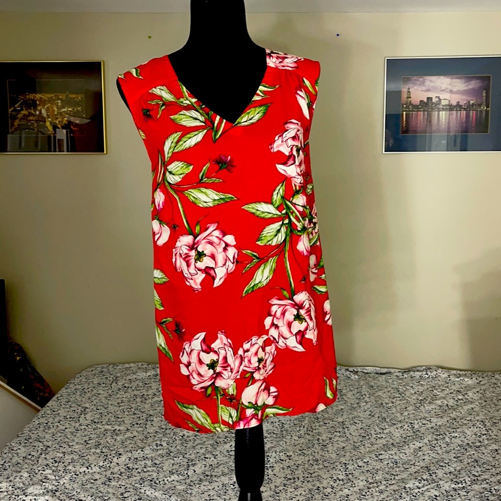 Red Floral Top